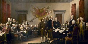 Declaration of Independence 1819 by John Trumbull.Lisens falt i det fri