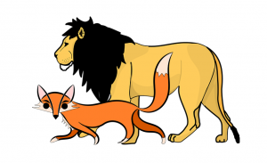 Reven og løven