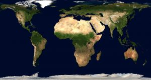 Illustrasjon som viser kart over verden