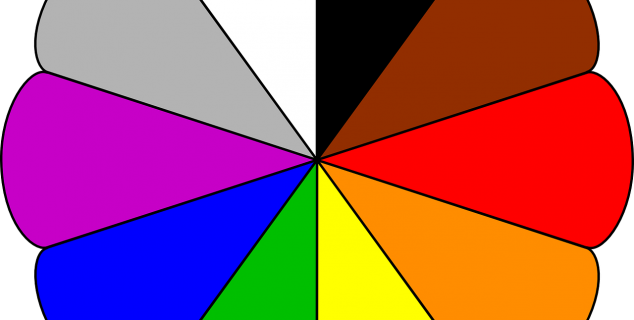 En sirkel med farger