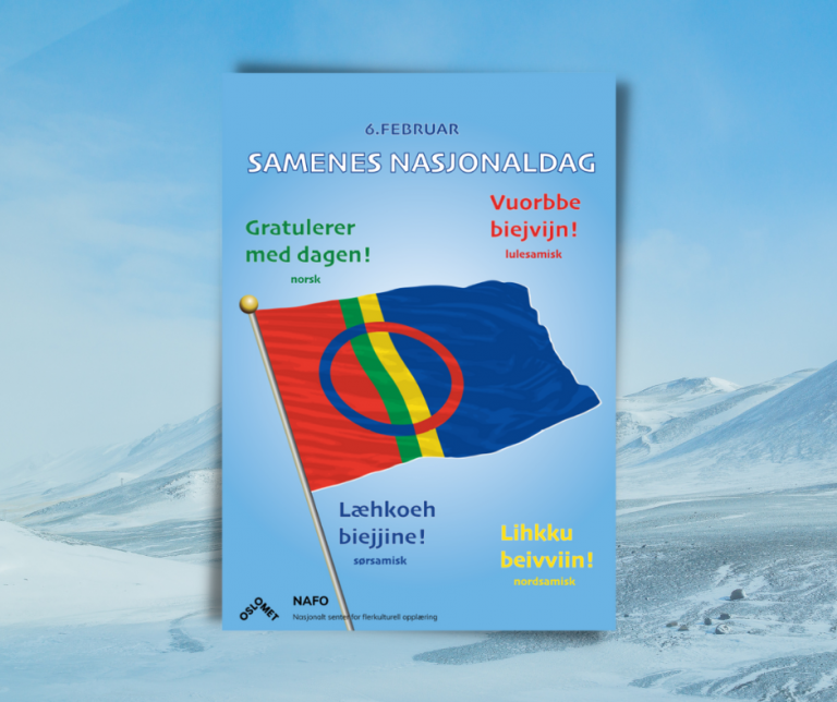 Plakat: Gratulerer med samenes nasjonaldag!