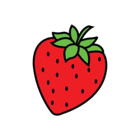 illustrasjon av et jordbær