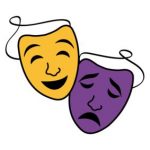 Tegning av to masker
