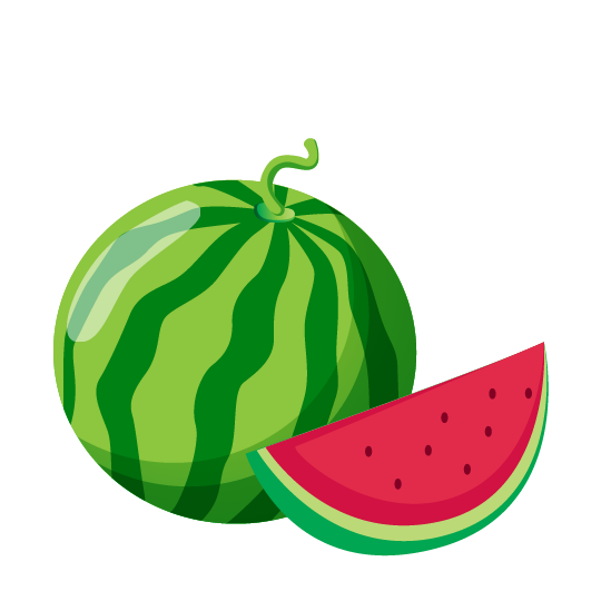 illustrasjon av en vannmelon
