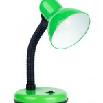 fotografi av en grønn skrivebordslampe